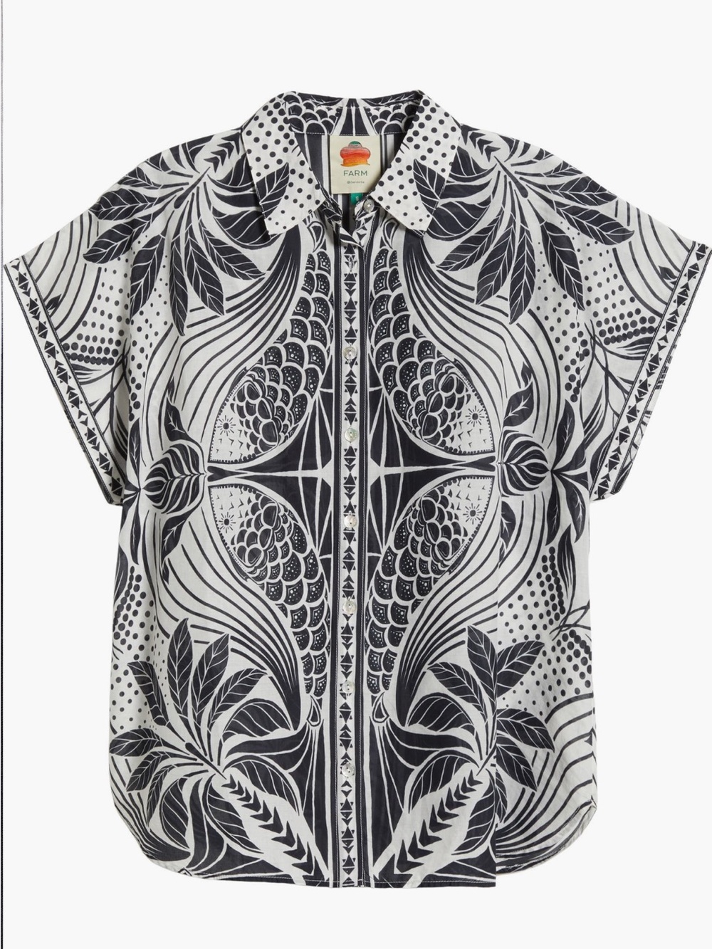 Farm Rio: Monochrome Elegance Scarf
Cover-Up Shirt - Picture 14 of 16